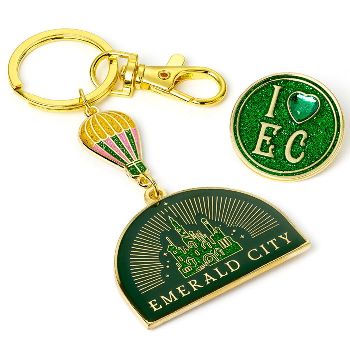 THE CARAT SHOP Set regalo llavero + Pin Emerald City Hot Air Balloon Wicked