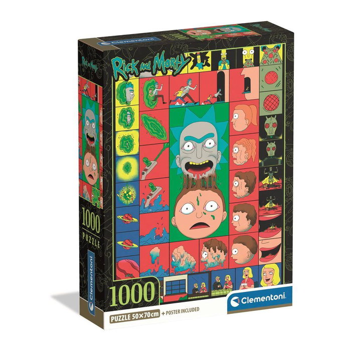 CLEMENTONI Puzzle Rick and Morty 3 de 1000 piezas CLEMENTONI Puzzle Rick and Morty 3 de 1000 piezas