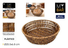 Inde Cesta Pan Redonda PP Reforzada 25.5 cm (18 Unidades)