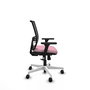 PIQUERAS Y CRESPO Silla de oficina Yunquera con mecanismo Sincro, Rosa y Negro