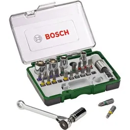 Bosch Juego de Atornillar 27 Piezas con Trinquete