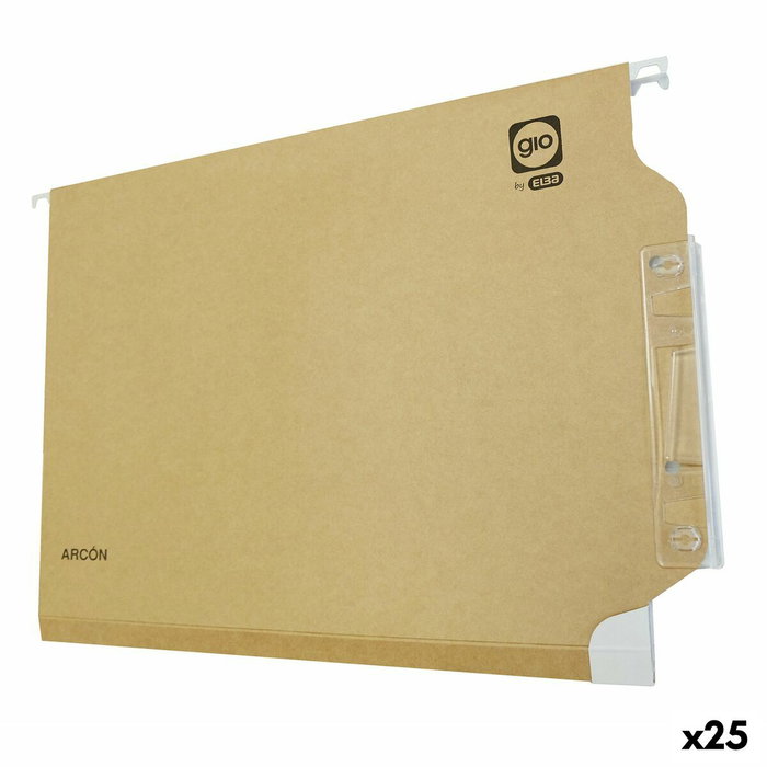 Gio Carpeta Colgante Visor Lateral Bicolor Kraft/Blanco Folio