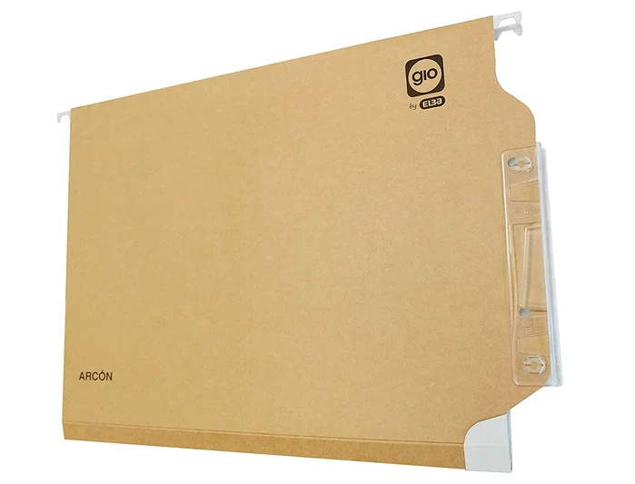 Gio Carpeta Colgante Visor Lateral Bicolor Kraft/Blanco Folio