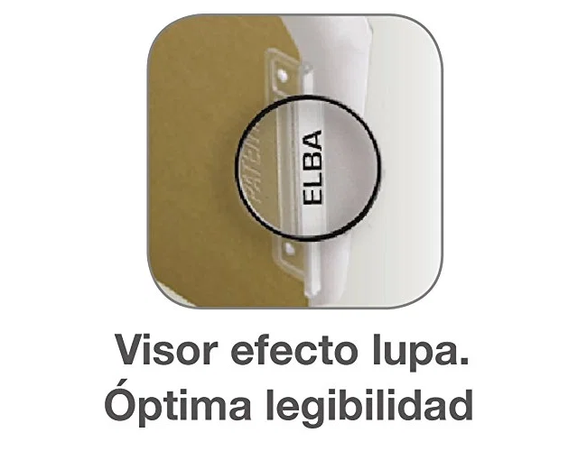 Gio Carpeta Colgante con Visor Lateral Folio, Bicolor Kraft/Blanco, Pack de 25 Unidades