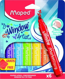 Maped Colorpeps Estuche de 6 Marcadores para Cristal