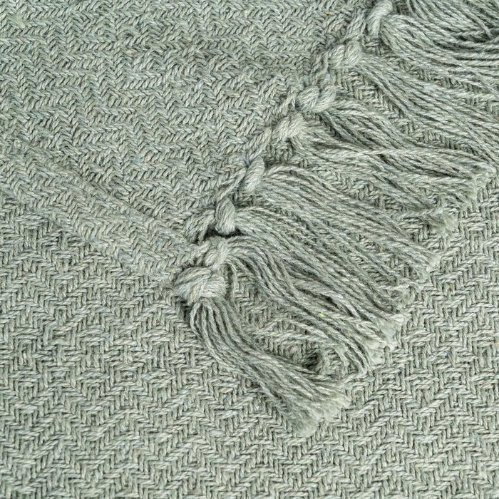 Plaid Verde Algodón-Poliéster 180 X 270 cm