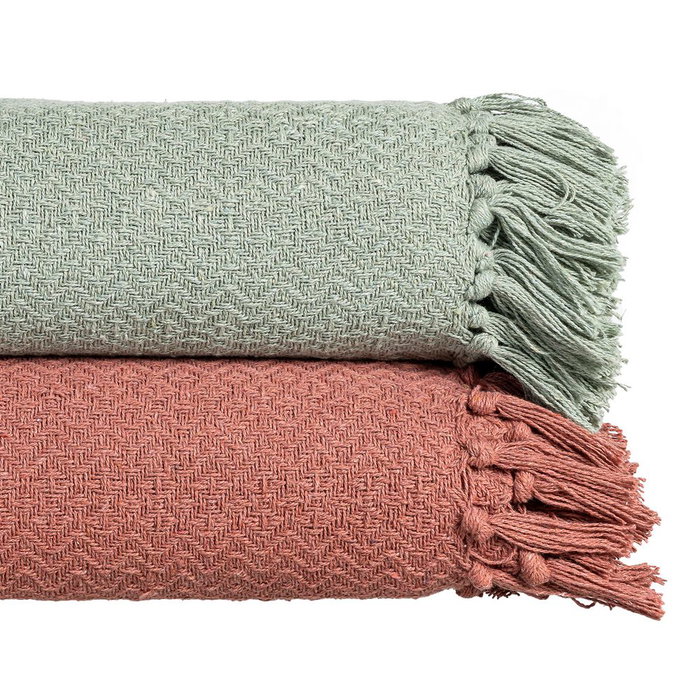 Plaid Verde Algodón-Poliéster 180 X 270 cm