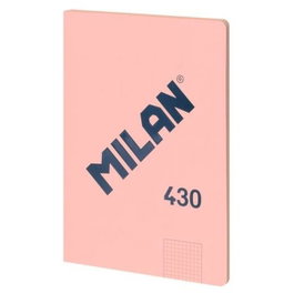 Milán Cuaderno A4 Encolado Rosa 48 Hojas Cuadriculadas