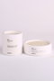 Aberto Design Set de Velas de Hormigón Blanco con Esencia de Sándalo (2 Piezas)