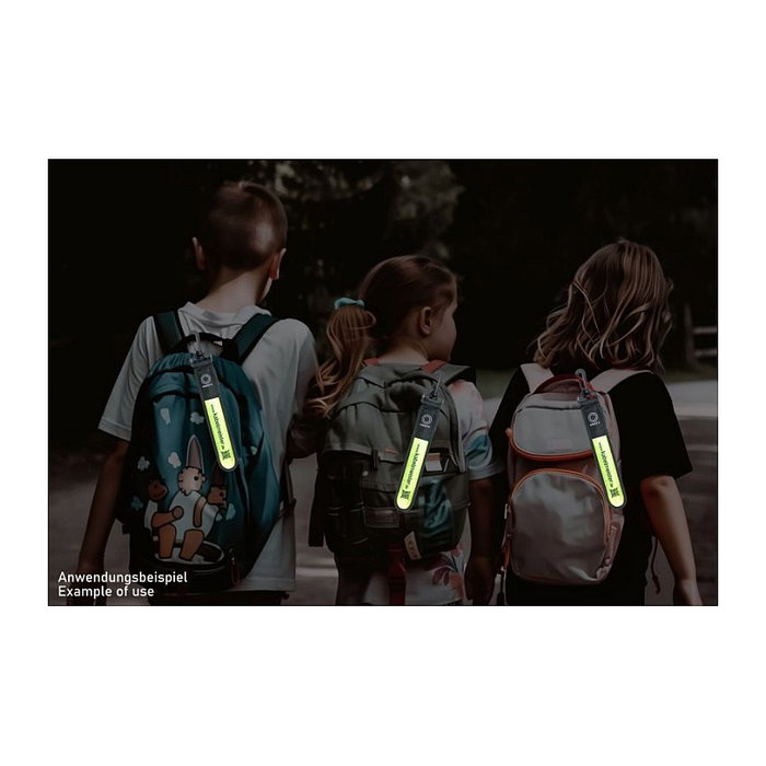 Kabelmeister Cinta de luz LED con parpadeo y reflectante, amarillo