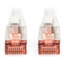 Digitus Cable de red Cat6 S/FTP 2xRJ45, 7m, Gris, Hebilla de protección, Bolsa de plástico