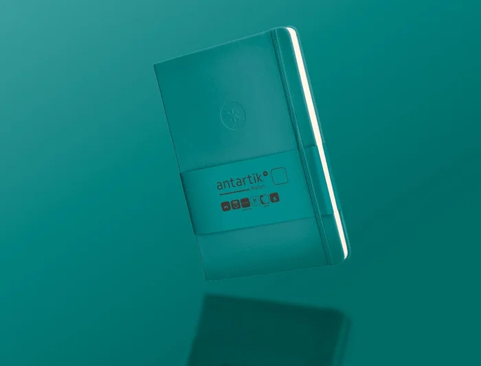 Antartik Cuaderno Tapa Dura A5 Hojas Lisas Verde Aguamarina 100 Hojas 80 gr FSC