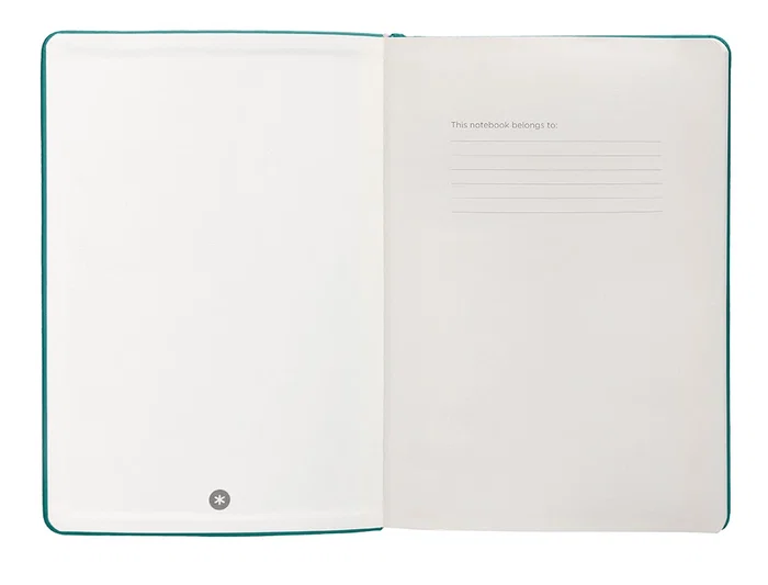 Antartik Cuaderno Tapa Dura A5 Hojas Lisas Verde Aguamarina 100 Hojas 80 gr FSC