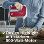 Bosch Batidora de mano Styline Colour MFQ40303 Rojo/Plata 500 W