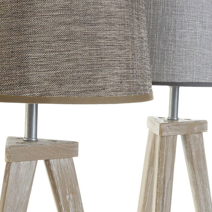 DKD Home Decor Lámpara de sobremesa de Pino Diseño Hoja Surtido 2