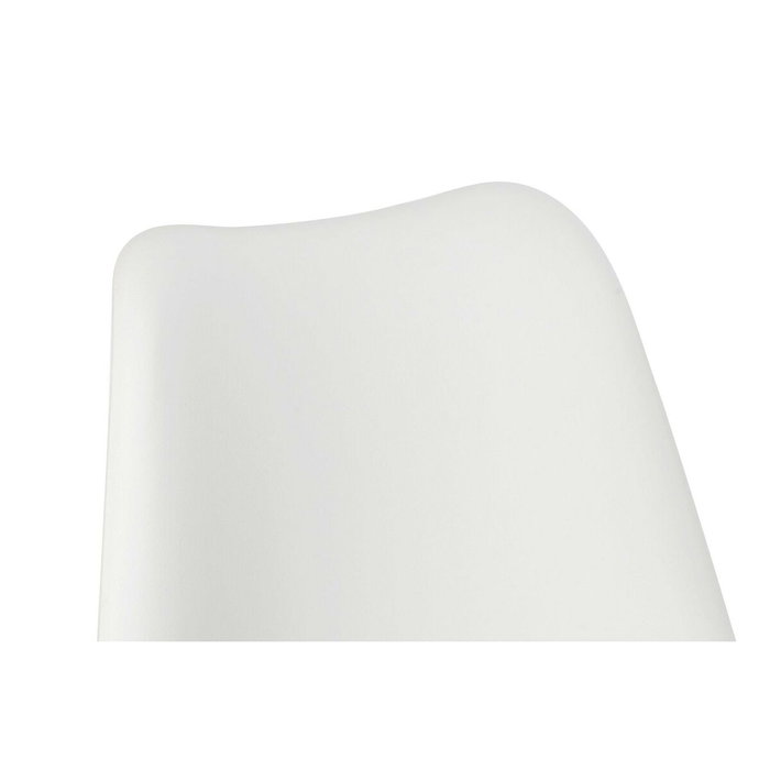 DKD Home Decor Silla de Comedor Terciopelo Blanco y Dorado JIETE POLYESTER