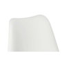 DKD Home Decor Silla de Comedor Terciopelo Blanco y Dorado JIETE POLYESTER
