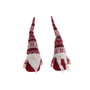 DKD Home Decor Figura de Gnomo en Poliéster, Pack de 2 Surtido, Rojo y Blanco
