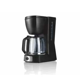 Haeger Café Noir Cafetera de filtro de café molido 12 tazas (1.2L) 680W con función antigoteo, negro