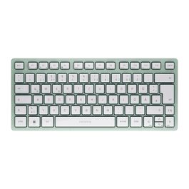 Cherry KW 7100 Mini BT Teclado Mini Inalámbrico Bluetooth Juego Aleman JK-7100DE-18 Green