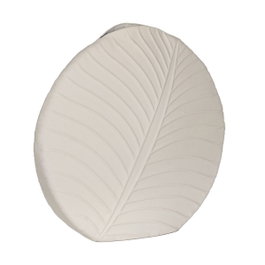 Ixia Jarrón Blanco de Metal Decoración 41,50 x 14 x 41,50 cm