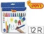 Jovi Rotulador Maxi Punta Gruesa 13 mm Caja 12 Unidades Colores Surtidos Antisecante