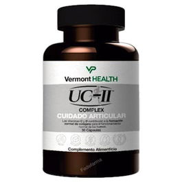 Vermont Health UC-II Complex 30 Cápsulas | Colágeno Tipo II, Glucosamina, Condroitina, Magnesio, Vitamina C D