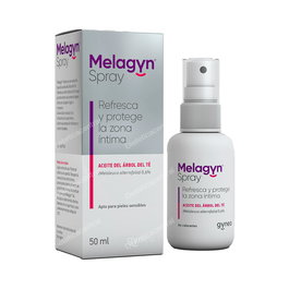 GYNEA MELAGYN Spray Íntimo 50ml Refrescante con Árbol de Té para Alivio del Picor
