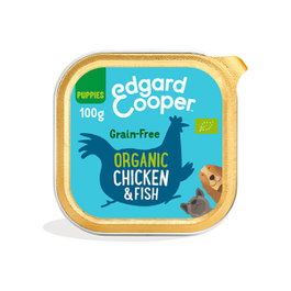 EDGAR COOPER EC Canine Puppy Bio Organic Pollo/Pescado 17x100g