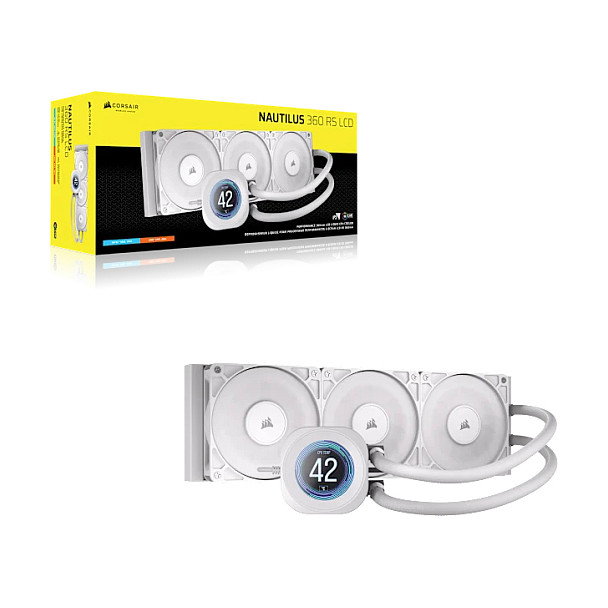 Corsair Nautilus 360 RS LCD Blanco