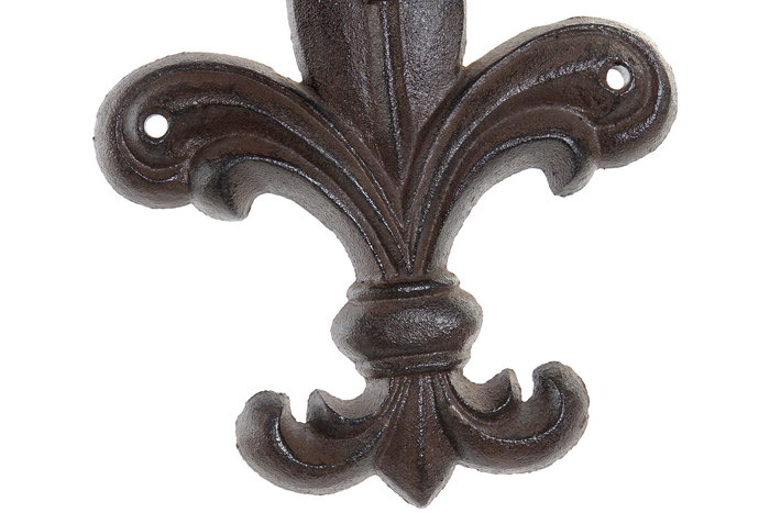 DKD Home Decor Picaporte Marron Oscuro Hierro Colado 3 x 16 x 14 cm (6 Unidades)