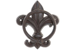 DKD Home Decor Picaporte Marron Oscuro Hierro Colado 3 x 16 x 14 cm (6 Unidades)