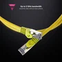 Nanocable Cable de Red Ethernet Cat8.1 S/FTP 40 Gbps, 2 GHz, Blindaje SSTP, Cobre AWG26, LSZH, Color Amarillo, Longitud 2 m