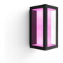 Philips Hue Impress Aplique Exterior Blanco y Color Ambiance LED 1200lm 2 Bombillas Regulable Negro