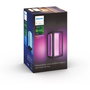 Philips Hue Impress Aplique Exterior Blanco y Color Ambiance LED 1200lm 2 Bombillas Regulable Negro