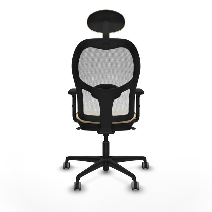 PIQUERAS Y CRESPO Silla de oficina Jorquera con mecanismo Sincro, Crema y Blanco PIQUERAS Y CRESPO Silla de oficina Jorquera con mecanismo Sincro, Crema y Blanco