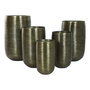 Macetero Home ESPRIT Cobre Aluminio Moderno 50 x 50 x 89 cm 51,5 x 51,5 x 91 cm (5 Unidades)