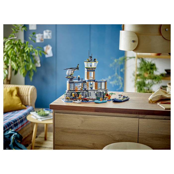 LEGO City 60419 Isla Prisión de la Policía, Estación de Policía en Isla Prisión, Juego de Construcción 980 Piezas para Niños +7 Años LEGO City 60419 Isla Prisión de la Policía, Estación de Policía en Isla Prisión, Juego de Construcción 980 Piezas para Niños +7 Años