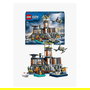 LEGO City 60419 Isla Prisión de la Policía, Estación de Policía en Isla Prisión, Juego de Construcción 980 Piezas para Niños +7 Años