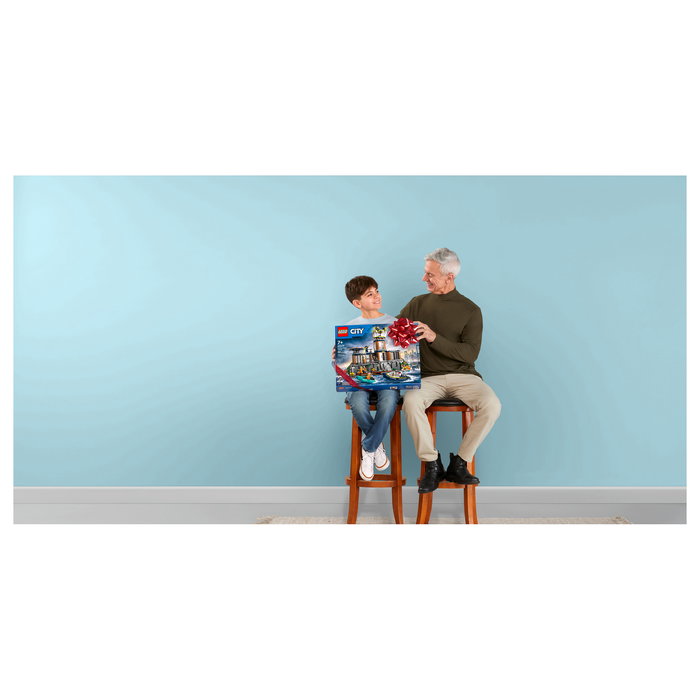 LEGO City 60419 Isla Prisión de la Policía, Estación de Policía en Isla Prisión, Juego de Construcción 980 Piezas para Niños +7 Años LEGO City 60419 Isla Prisión de la Policía, Estación de Policía en Isla Prisión, Juego de Construcción 980 Piezas para Niños +7 Años