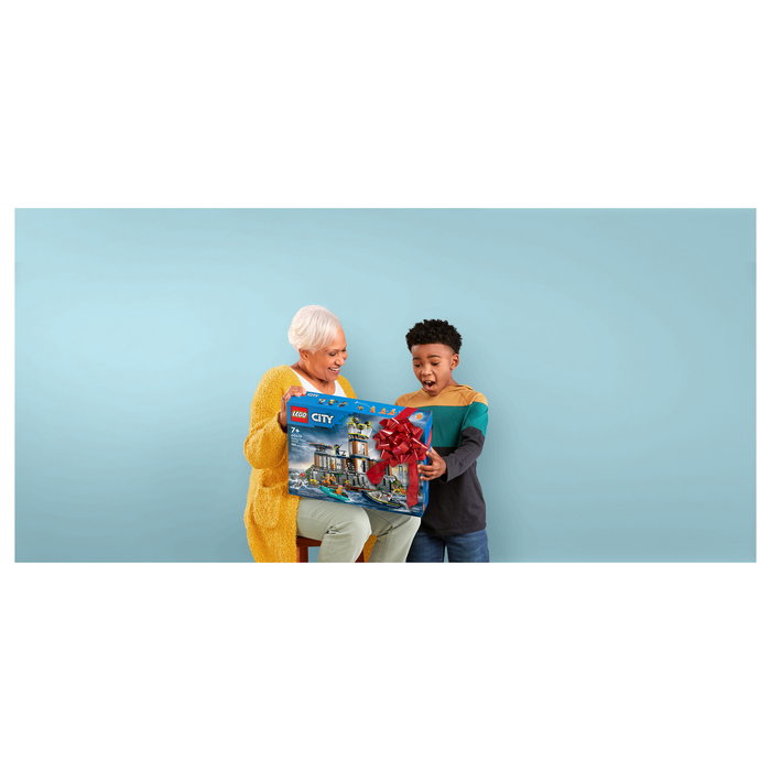 LEGO City 60419 Isla Prisión de la Policía, Estación de Policía en Isla Prisión, Juego de Construcción 980 Piezas para Niños +7 Años LEGO City 60419 Isla Prisión de la Policía, Estación de Policía en Isla Prisión, Juego de Construcción 980 Piezas para Niños +7 Años