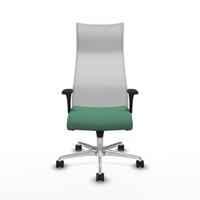 PIQUERAS Y CRESPO Sillón Albacete con mecanismo Sincro, Tela Verde esmeralda y Malla Blanca PIQUERAS Y CRESPO Sillón Albacete con mecanismo Sincro, Tela Verde esmeralda y Malla Blanca