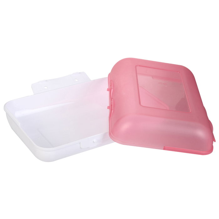 Cook Concept Fiambrera Doble Abertura Translúcida 1.2 L Apta Microondas Gris Blanco Rosa Cook Concept Fiambrera Doble Abertura Translúcida 1.2 L Apta Microondas Gris Blanco Rosa