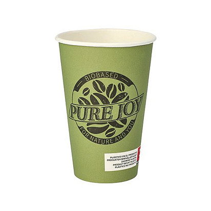 PAPSTAR Pure Joy Vasos de Café Desechables 0,3 l Verde PAPSTAR Pure Joy Vasos de Café Desechables 0,3 l Verde