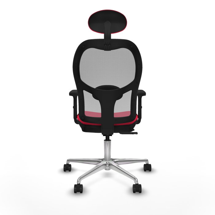 PIQUERAS Y CRESPO Silla de oficina Jorquera con mecanismo Sincro/Traslack, Rojo y Gris PIQUERAS Y CRESPO Silla de oficina Jorquera con mecanismo Sincro/Traslack, Rojo y Gris