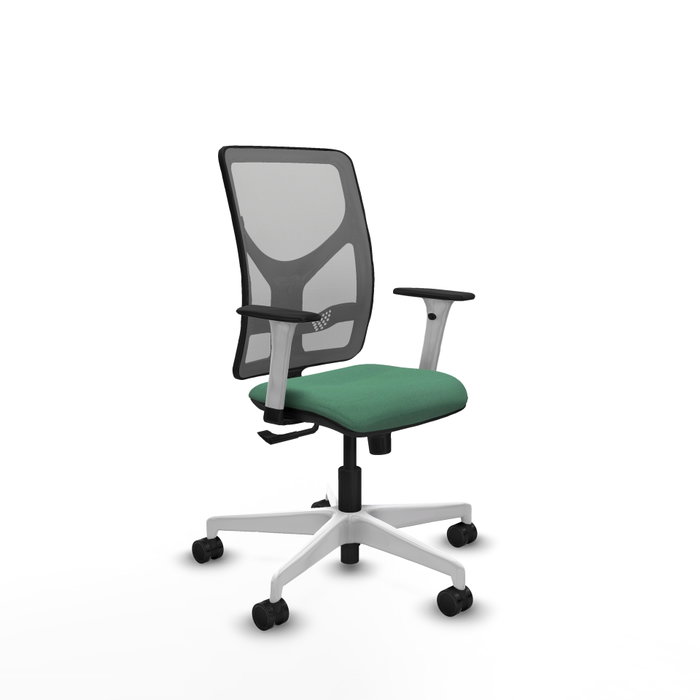 PIQUERAS Y CRESPO Silla de oficina Motilla con mecanismo Sincro, Verde esmeralda y Gris PIQUERAS Y CRESPO Silla de oficina Motilla con mecanismo Sincro, Verde esmeralda y Gris