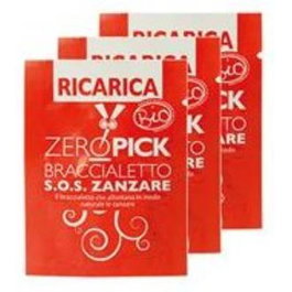 ZEROPICK Kit Recargas Pulsera Antimosquitos 3 Placas Citronela Bio