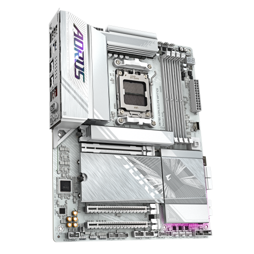 Gigabyte Placa Base 9MX87EE7E-00-G12 X870E AM5 DDR5 Wi-Fi 7 BT 5.4 2.5GbE LAN ATX Blanco