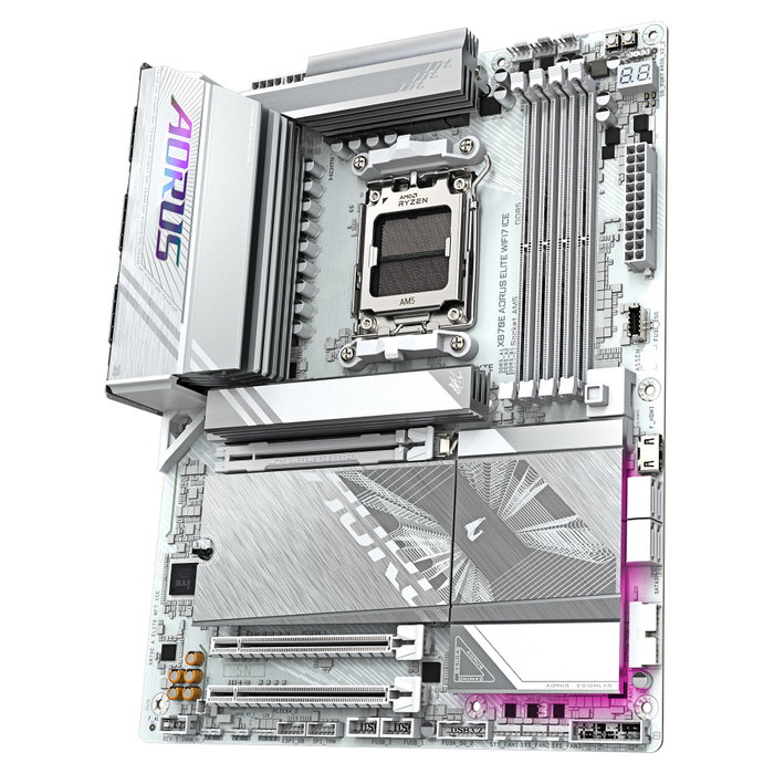 Gigabyte X870E AORUS ELITE WIFI7 ICE Blanco