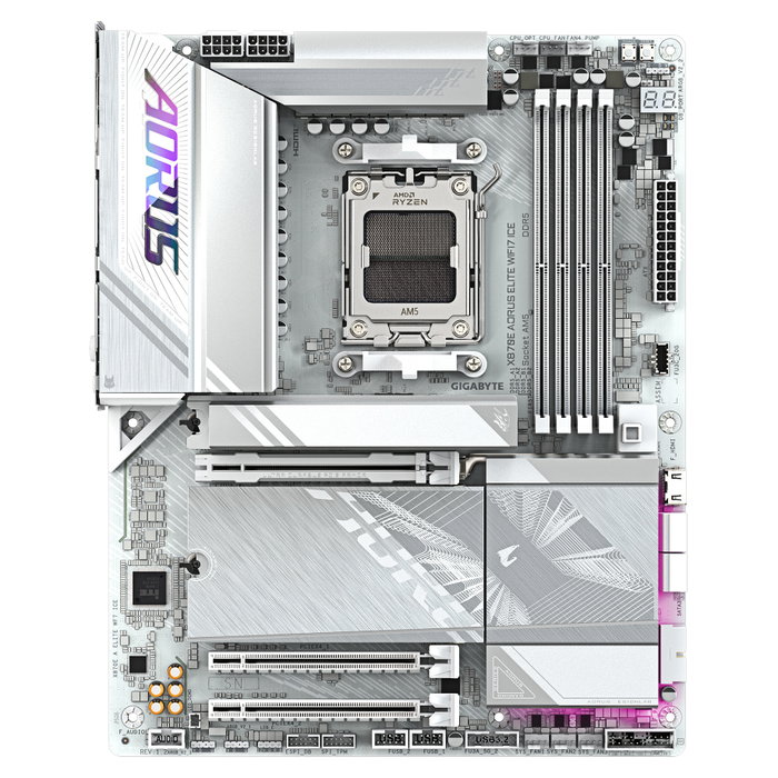 Gigabyte X870E AORUS ELITE WIFI7 ICE Blanco